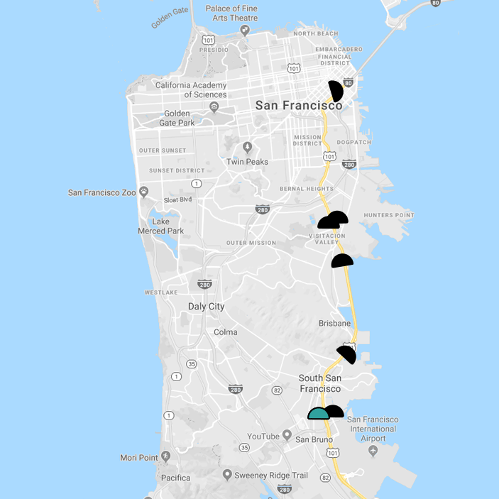 ExtraHop Coverage Map